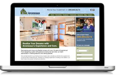 Arceneaux Design and Remodel Web Design