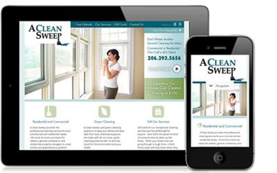 A Clean Sweep Mobile Ready Web Design