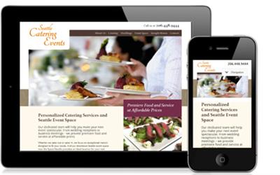 Seattle Catering Events Web Design and Mobile Site