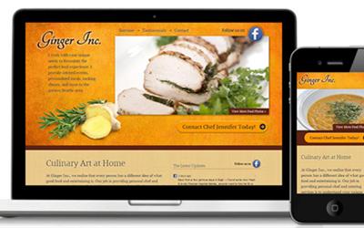 Ginger Inc Catering Responsive Web Design