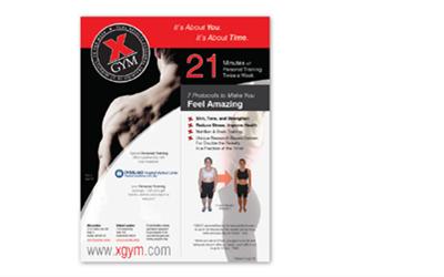 X Gym Corporate Membership Employee Flyer